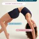 saalt Leakproof Teen Sport Shorts Period Underwear - Soft-Stretch, High-Rise, Machine Washable (Small, Volcanic Black - Super Absorbency)