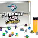 MrBeast Lab Swarms Series 2 Atomic Cash Case 18-Pack Collectible Micro Beasts, Includes Exclusive Ultra Rare & Special Edition Figures, Reveal 2 with Water & Shake Test Tube, 1" Figures for Kids 5+