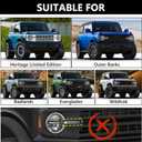 Right Full LED Headlight for Ford Bronco 2021 2022 2023 2024 2025, RH Headlamp Assembly Projector OE Factory Style Replacement for M2DZ13008G Passenger Side