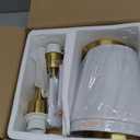 Battery Operated Wall Sconce Set of 2,Gold Wireless Wall Sconce with 5200mAh Dimmable Detachable Bulbs and Remote, 10 Colors Rechargeable Sconces Decor for Bedroom Living Room Hallway