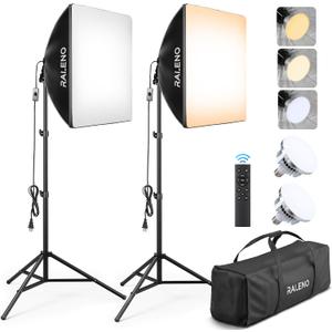 Softbox Photography Lighting Kit, 2Pack 20"x20" Soft Box Light