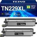 TEINO Compatible TN229XL Black Toner Cartridges Replacement for Brother TN229XL TN229 TN229XLBK TN 229 TN 229XL Toner for MFC-L3720CDW MFC-L3780CDW HL-L3220CDW HL-L3280CDW HL-L3300CDW Printer (2 Pack)
