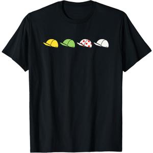 Tour France T Shirt Cycling Hats T-Shirt, Grey, Large