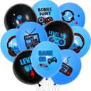 2 x Video Game Birthday Balloons 36 Pcs Gamer Themed Party Decorations for Boys Teens Level Up Gaming Balloons Set, 12 Inch Latex for Video Game Party Supplies, Game On Decor