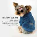 3 Pack Dog Sweater Clothes for Small Dogs Girls Boys with Reflective Strip Small Dog Sweaters Coat Soft Warm Pet Puppy Clothes Sweater (Grey+Blue+Navy, S(Back:8.26",Chest:12.20", Neck:9.05"))