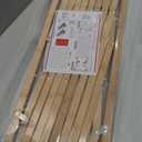 Hoomall Retractable Pet Gate Expandable Dog Fence Wooden Screen Door Accordion Gates Portable for Doorways Dog Pet Gate Pet Safety Patio Garden Lawn