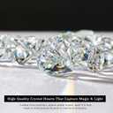 HDCRYSTALGIFTS 24pcs Crystal Heart Prisms Suncatchers 20mm Clear Glass Beads Rainbow Maker Sun Catchers Chandelier Crystals Drop Parts Glass Wedding Valentine's Day Decorations