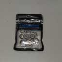 KABOBEARING 10pcs 608 Open Deep Groove Ball Bearing, 8x22x7mm Fidget Spinner Bearing with Nylon Caged ，C3 Clearance