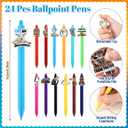 Sayglossy 24 Sets Employee Appreciation Gifts Bulk Funny Puns Animal Ballpoint Pens Acrylic Keychains Thank You Card Gift for Cna Week 2026 Nurse Coworkers Team