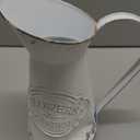 SOUJOY Rustic Shabby Chic Vase, Farmhouse Galvanized Flower Vase, Metal Milk Jug Vases, French Style Vintage Decorative Pitcher for Home Decor, Photo Props, Sparklers for Weddings