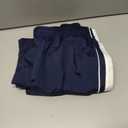 ZAFUL Womens Parachute Pants Y2K Wide Leg Cargo Sweatpants Drawstring Waist Jogger Pants with Pockets (Medium, 1-navy Blue)