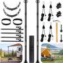 2-Pack RV Awning Support Poles, 44-116 in Fiberglass Telescoping Tarp Poles