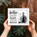 Brother, I Will Hold You in My Heart Until I Can Hold You in Heaven, Memorial Picture Frame Gift for Loss of Brother, Sympathy Gift for Loss of Brother, 4x6 inch Photo (8x10)