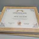 PETAFLOP Picture Frame 8.5x11 Rustic Certificate Frames Wall Tabletop Display Horizontally or Vertically, 7 Pack (Yellow)