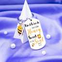 Bee Keychain Gifts For Women Friendship Bee Themed Gifts For Women Men Inspirational Motivational Keychain Gifts For Women