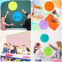 120 Pieces Colorful Large Dry Erase Dots Circles 11 Inch Removable Vinyl Table Stickers Wall Decals Spots with 16 Pieces Whiteboard Markers for Classroom Teacher Students Home Desk Wall