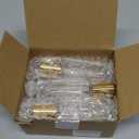 30 ml Glass Spray Bottle, 1 oz Perfume Bottles Empty, Glass Atomizer, Small Travel Atomizer Bottle Refillable (6 PCS, Gold)