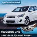 Compatible with 2015-2017 Hyundai Accent Headlights with Halogen Bulbs 921011R710(Driver Side)