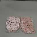 Morcheiong 52Pcs Pearl Rhinestone Letter Patches Self Adhesive A-Z, Stick on Pearl Letter Patches for Clothes, Fabric, Backpack (Pink) (52Pcs 1.8")