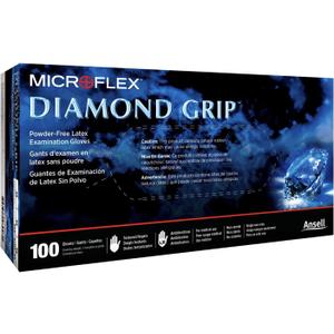 Microflex MF-300-XL Extra Large Diamond Grip Latex Gloves 100 Count