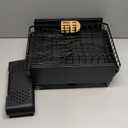 SNTD Large Dish Drying Rack - Expandable (19.3" to 29.4") Dish Rack for Kitchen Counter, Stainless Steel Dish Drainer with Utensil Holder, Pan Holder & Pot Lid Holder, Black