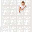 Premium Soft Foam Play Mat for Baby, 5.6 x 4 ft, Easy to Clean - The Perfect Modern Foam Playmat Fits Nicely with Your Kids Playroom Or Home Decor 0.5" Thickness (RainBoho)