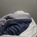 Litanika King Comforter Set Mineral Blue - 3 Pieces Lightweight Fluffy Bedding Comforter Sets, All Season Down Alternative Comforter (1 Comforter, 2 Pillowcases)