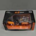 1948 Ford F-1 Pickup Truck with 1958 Harley Davidson FLH Duo Glide Motorcycle Orange and Black 1/24 Diecast Models by Maisto