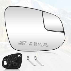 Youxmoto Passenger Right Side Mirror Glass Replacement, for Toyota RAV4 2016 2017 2018, 87961-42D20, Side Heated Convex View Mirror, with Backing Plate and Rear Holder