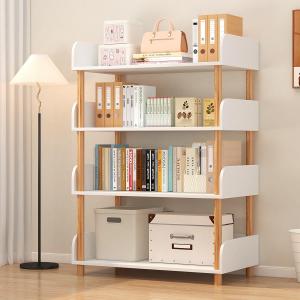 4-Tier Open Bookcase with Extra-Deep Shelves - Modern Display Bookshelf Premium Solid Wood for Living Room, Home Office & Bedroom, 11.8in Deep Storage Cabinet, Warm White, X-Large