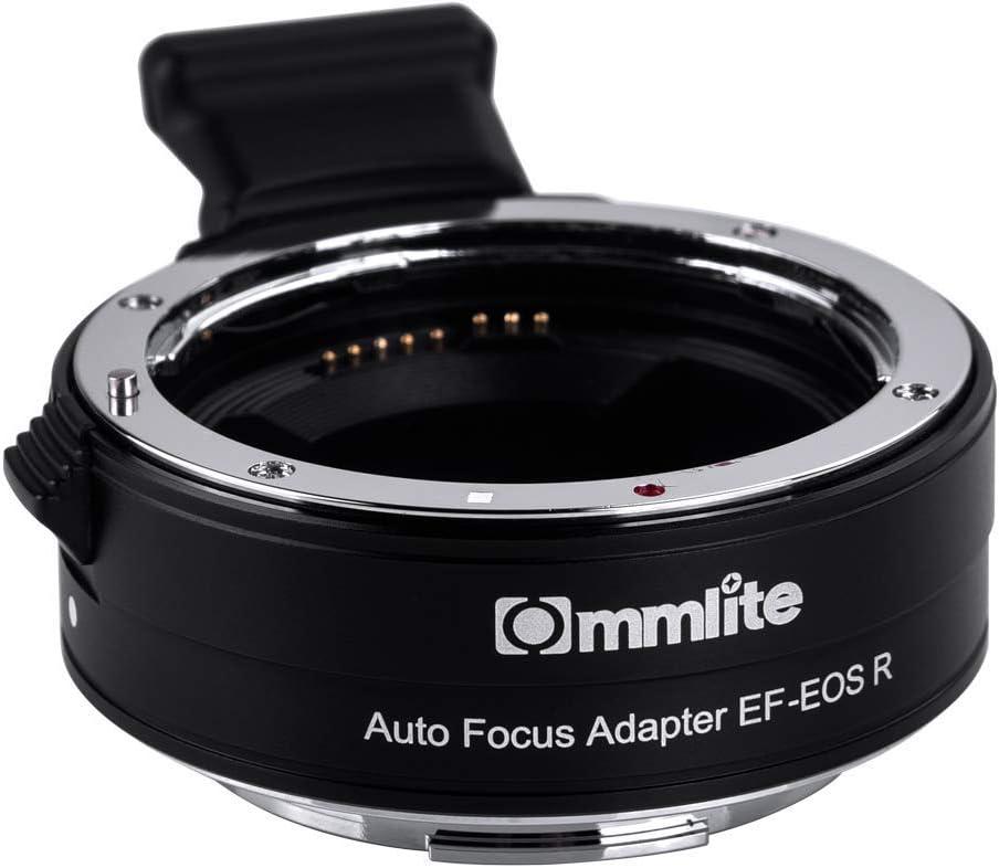 Commlite CM-EF-EOS R Lens Adapter, Electronic Auto-Focus EF to R Mount Adapter for Canon EF/EF-S Lens to EOS R, EOS RP, EOS R6, EOS R5 Series Mirrorless Cameras