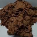 DeZerlor 12 Pack Brown Cheesecloth Napkins Tan Spring Cloth Napkins Set of 12 Marron Dinner Napkins Bulk 21x21 Inches for Wedding Bridal Shower Baby Shower Parties