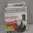 BLACK+DECKER 3-in-1 Easy Assembly 8-Cup Food Processor, Stainless Steel S-Blade, Easy-Clean, Touchpad Controls Black (Large)