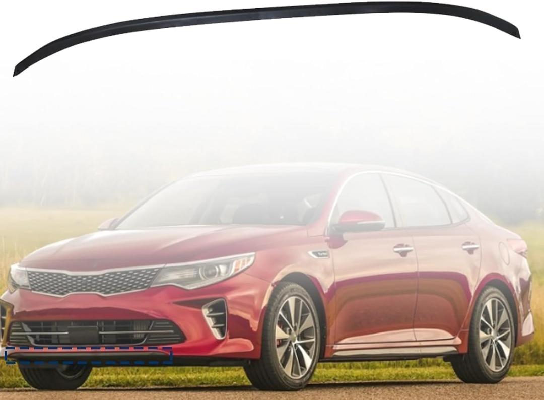 SecosAutoparts Bumper Lower Lip Spoiler Front Compatible with Kia Optima LX 2.4L 1.6L 2016 2017 2018 Replace# 86591D5000, 86591-D5000