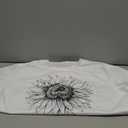 Sunflower Tshirt, Floral White Vintage Flower Designer Graphic Aesthetic Summer Crewneck Men Male Women Tee Top Short Sleeve Shirt, Size M