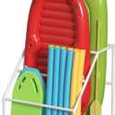 Pool Float Holder, Poolside Float Storage, Rust-Proof Float Rack, Anti-UV Float Organizer, Outdoor Pool Float Container for Floaties, Noodles