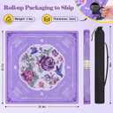 Shipped Rolled Mahjong Mat with Rules Without Creases, 3mm, 32.5" x 32.5"