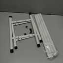 STORAGE MANIAC Expandable Shoe Rack, 12 Pairs Stackable Small Shoe Rack, Metal Adjustable Shoes Organizer for Closet, Entryway, Hallway, Garage, Front Door, Shoes Shelves, White 2Tier