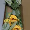 FOUSUKA 20 PCS Fake Silk Sunflowers Artificial Flower with Stems for Home Wedding Party Centerpieces Decoration Bridal Bouquets Tables Floral Arrangements Wreath DIY Art Crafts Decor