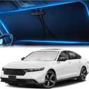 Windshield Sunshade for Honda Accord 2023, 2024, 2025  Innovative No-Light-Pass Technology, Mirror Cut-Out, Blocks 99% UV Rays  Fade-Resistant, Easy-Fold Honda Accord Windshield Sun Shade