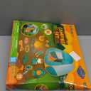 FUN LITTLE TOYS Pop Up Play Tent with Camping Gear and Tools Set, Outdoor Toys for Kids (Green)