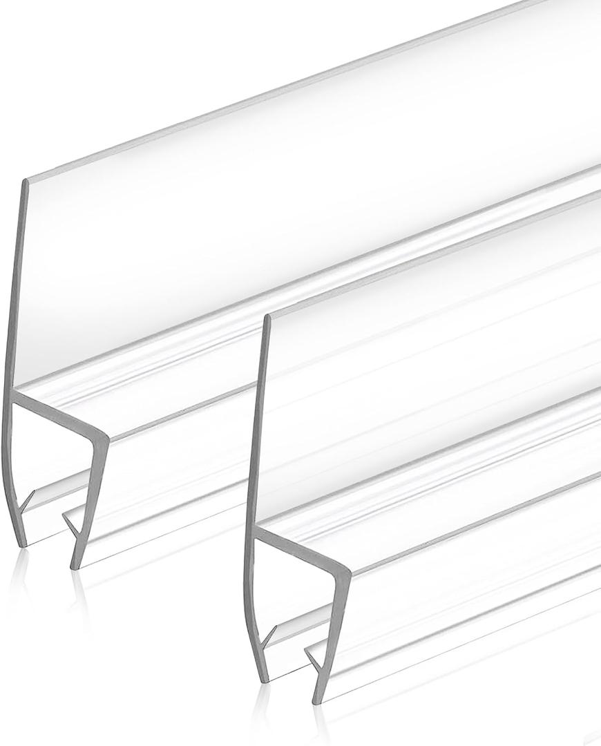 39in H-Type Shower Side Seal Strip, 12mm Frameless Glass Door Waterproof