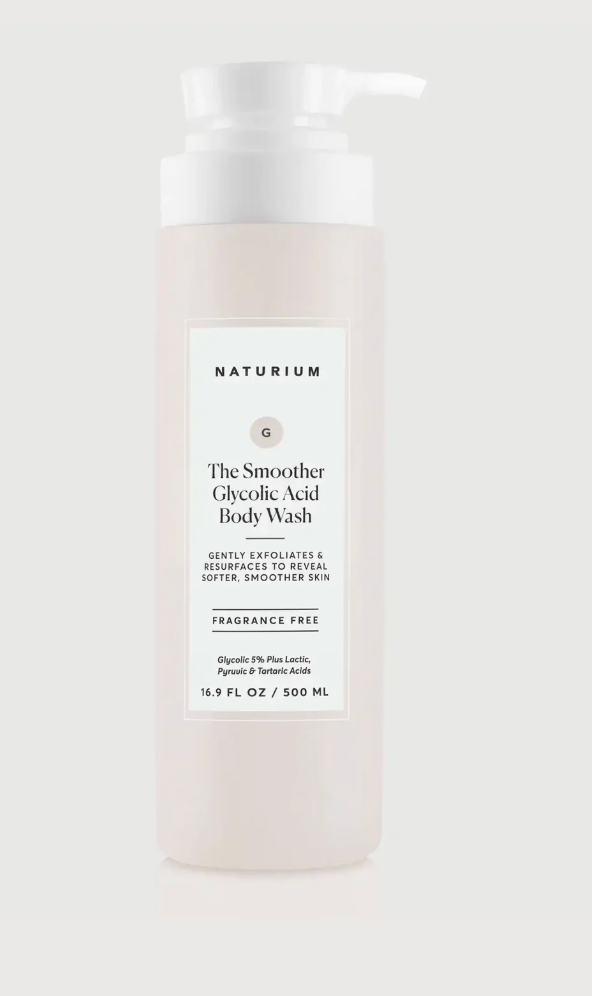 Naturium The Smoother Glycolic Acid Exfoliating Body Wash, Soft & Smoothing Cleanser, 16.9 oz