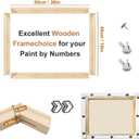 EVNEED 2 Pack DIY Canvas Stretcher Bars 16x20 Inch Canvas Frame, Sturdy Stretcher Frames for Oil Paintings, Prints, Paint by Numbers & Posters