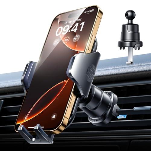 VANMASS 2026 Phone Holders for Your Car Ultimate Military-Grade Car Phone Holder Mount【Patent & Safety Certs】Upgraded Shockproof Truck Air Vent Phone Mount for iPhone 17 Pro Max 16 15 Samsung Android