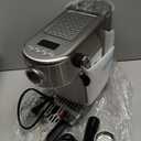 HIBREW Espresso Machine 20 Bar, Semi-Automatic Cappuccino Maker with Milk Frother for Latte Art, Adjustable Temperature & Water Volume, with Display, Pressure Gauge & Stainless Steel Body (Silver)