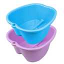 2 Pcs Foot Soaking Bath Basin - Large Foot Soaking Tub Foot Bath Spa Wash Basin Foot Bucket Foot Soaking Tub Feet at Home (Purple/Blue)