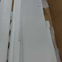 ChooChoo Bathroom Floor Cabinet, Modern Bathroom Storage Cabinet with 4 Doors and Adjustable Shelves, Freestanding Cupboard for Living Room, White (11.81"D x 23.62"W x 43.31"H)