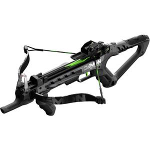 Barnett Demun Tri-Strike Mini Crossbow - Compact Break Action Pistol Crossbow, 3-Shot Magazine, Flip Down Foregrip, Precision Sights - 180fps, 7in Bolts, 5 Bolts Included