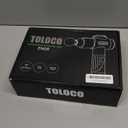 TOLOCO Massage Gun, Deep Tissue Back Massage for Athletes for Pain Relief, Percussion Massager with 10 Massages Heads & Silent Brushless Motor, Valentines Day Gifts for Him Her, Black